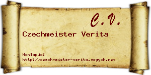 Czechmeister Verita névjegykártya